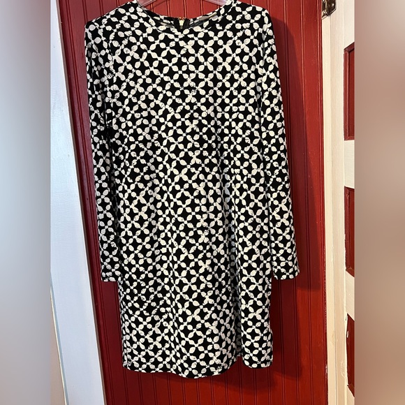 Michael Kors Black and White Geometric Dress L - Picture 3 of 8
